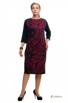 Платье "Олси" 1705014/1 ОЛСИ (Черный/темно-розовый)